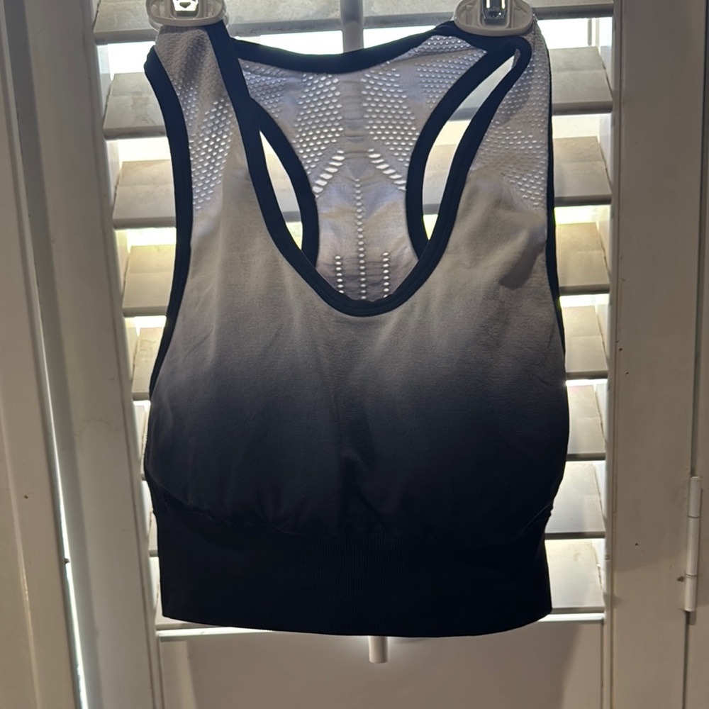 Sweet Romeo Black and Gray Sports Bras with Racerback Design